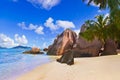 Beach Source d'Argent at Seychelles