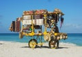 Beach Souvenir Seller on Varadero Cuba Royalty Free Stock Photo