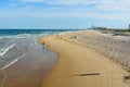 Beach at the Spit on Gold Coast of Queensland, Australia. Royalty Free Stock Photo