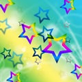 Beach Stars Background Means Shining In Sky Royalty Free Stock Photo