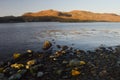Beach with stones in Mavis Grind, Shetland Islands