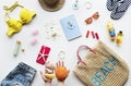 Beach stuff collection for summer