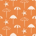 Beach Sumer simple boho seamless pattern Royalty Free Stock Photo