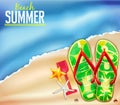 Beach Summer Background for Adventures Royalty Free Stock Photo