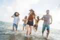 Beach summer holiday sea people concept Royalty Free Stock Photo