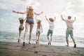 Beach summer holiday sea people concept Royalty Free Stock Photo