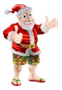 Beach summer Santa Royalty Free Stock Photo