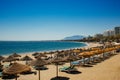 Beach in Marbella. Royalty Free Stock Photo