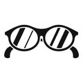 Beach sunglasses icon simple vector. Safety insurance