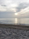 Beach Sunrise in Florida& x27;s East Coast Royalty Free Stock Photo
