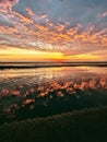 Beach sunrise outer banks OBX North Carolina NC Royalty Free Stock Photo