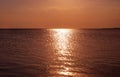 Calm sea sunset Royalty Free Stock Photo