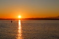 Magnificent sunset at Golden Gardens Park