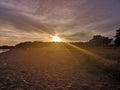 Beach Sunset Royalty Free Stock Photo