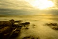 Beach sunset long exposure