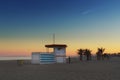 Beach at sunset Narbonne, France