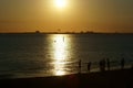 Beach at sunset