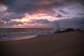 Beach sunset in Sumbe, Angola