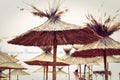 Beach sunshade parasols