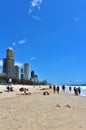 On the beach in Surfers Paradise, Australia Royalty Free Stock Photo
