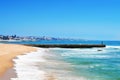 Beach of Tamariz in Estoril, Portugal Royalty Free Stock Photo