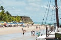 Beach and Tambau Hotel, Joao Pessoa Brazil Royalty Free Stock Photo