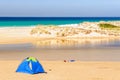 Beach tent on Little Beach - Chain of Lagoons Royalty Free Stock Photo