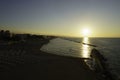 Beach of Termoli, city in Campobasso province, Molise, Italy Royalty Free Stock Photo