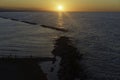 Beach of Termoli, city in Campobasso province, Molise, Italy Royalty Free Stock Photo