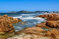 beach of the Thick Sea, Laguna state of Santa Catarina Royalty Free Stock Photo