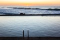 Beach Tidal Swimming Pool Ocean Sunrise Royalty Free Stock Photo