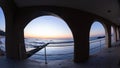 Beach Tidal Swimming Pool Arches Ocean Sunrise Royalty Free Stock Photo