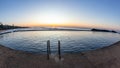 Beach Tidal Swimming Pool Ocean Sunrise Royalty Free Stock Photo