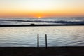 Beach Tidal Swimming Pool Ocean Sunrise Royalty Free Stock Photo