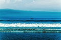 Beach, tide, wave and the blue ocean