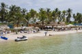 A beach at Tierra Bomba Island, Cartagena de Indias, Colombia Royalty Free Stock Photo