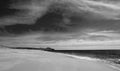 Beach at Todos Santos central Baja California Mexico BCS - black and white