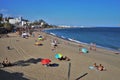 Beach Torrebermeja in the town of Benalmadena Malaga