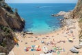 Beach in Tossa de Mar. Costa Brava, Spain Royalty Free Stock Photo