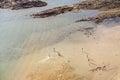 Beach with tourists in summer in Arrecife, Spain