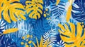 Beach towel pattern with tropical Royalty Free Stock Photo