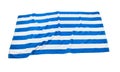 Beach towel top view isolated Royalty Free Stock Photo