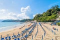 Beach and town of Lerici, Italy