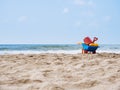 Beach Toys on Sand Summer Holiday Travel outdoor Royalty Free Stock Photo