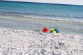 Beach Toys on White Sand Beaches Royalty Free Stock Photo