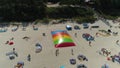 Beach Trampoline Mrzezyno Plaza Trampolina Aerial View Poland