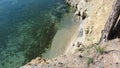 Beach with transparent crystal water