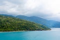 Beach and tropical resort, Labadee island, Haiti. Royalty Free Stock Photo