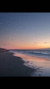 Beach Twilight Stars Appearing Royalty Free Stock Photo