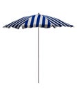 Beach umbrella - Blue-white striped Royalty Free Stock Photo